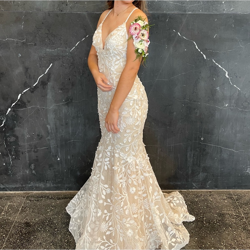 Selling my Blush dress size 2! Color is ivory/white.
